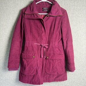 Gipsy‎ Y2K Corduroy Pink Purple Fuschia Women's Utility Jacket Parka Size Medium